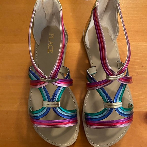 Girls multicolor metallic sandals - Picture 2 of 3